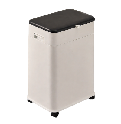 Poubelle de cuisine haute à couvercle coulissant