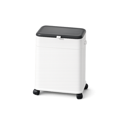 Poubelle de cuisine haute à couvercle coulissant