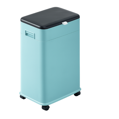 Poubelle de cuisine haute à couvercle coulissant