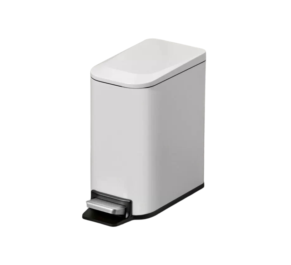 Poubelle design à pédale en inox 6L
