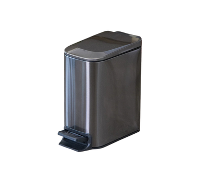 Poubelle design à pédale en inox 6L