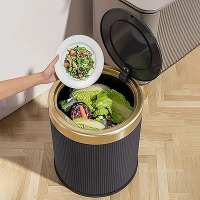 Poubelle design à pression 12L avec seau intérieur amovible