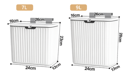 Poubelle de Cuisine Murale avec Couvercle