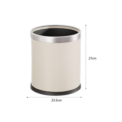 Corbeille à papier moderne ronde en plastique design