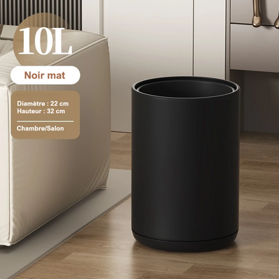Poubelle design ronde élégante et sans couvercle