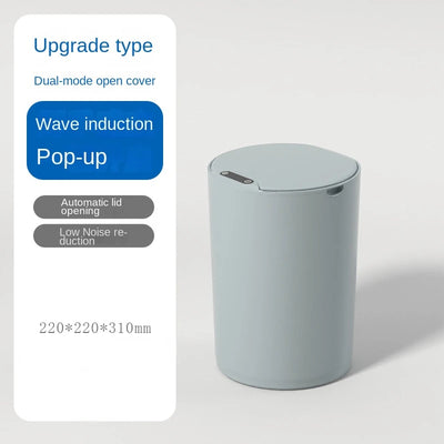 Poubelle intelligente ronde à ouverture automatique 14L