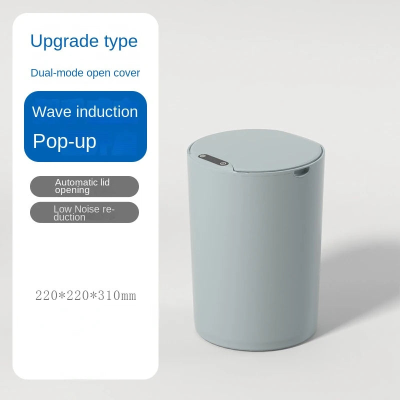 Poubelle intelligente ronde à ouverture automatique 14L