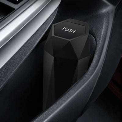 Mini poubelle de voiture portable noir
