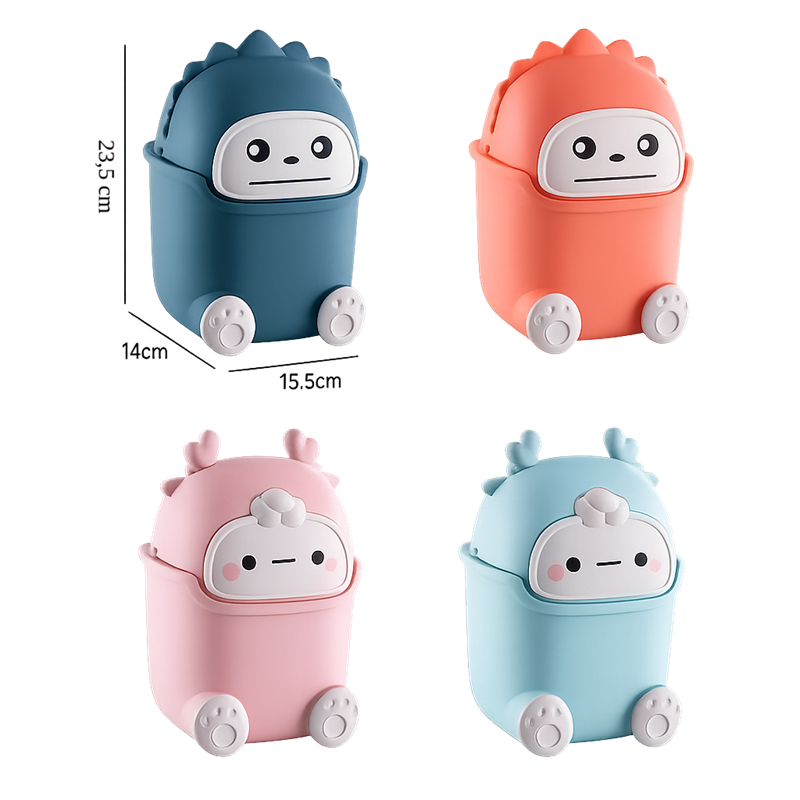 Mini poubelle de bureau mignonne