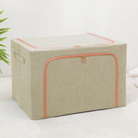 Thumbnail for Boîte de rangement en tissu pliable de 24L, 66L et 100L beige