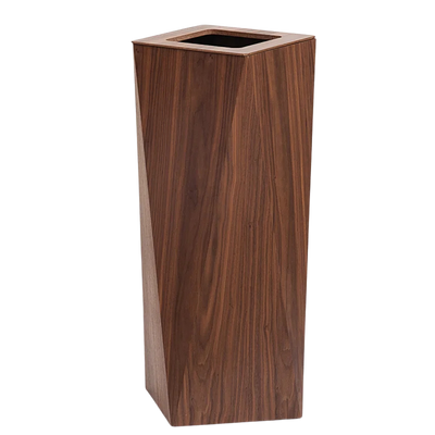 Poubelle Créative Diamant en Bois Moderne