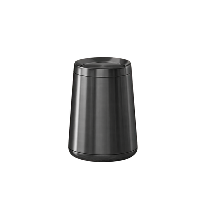 Poubelle design de luxe en inox à couvercle roulant