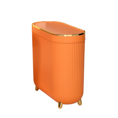 Poubelle de luxe dorée