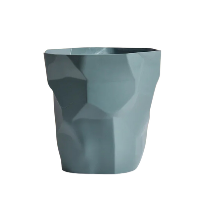 Poubelle ronde design irrégulier en plastique