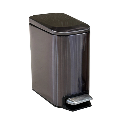 Poubelle design à pédale en inox 6L