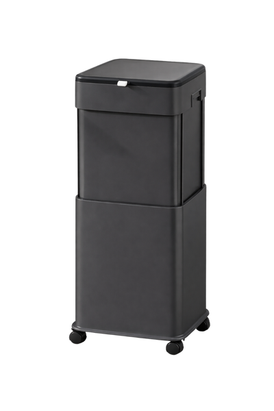 Poubelle de cuisine haute à couvercle coulissant