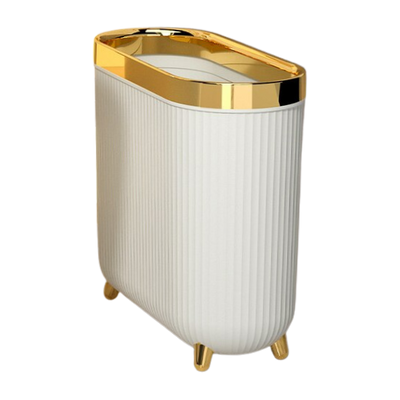 Poubelle de luxe dorée