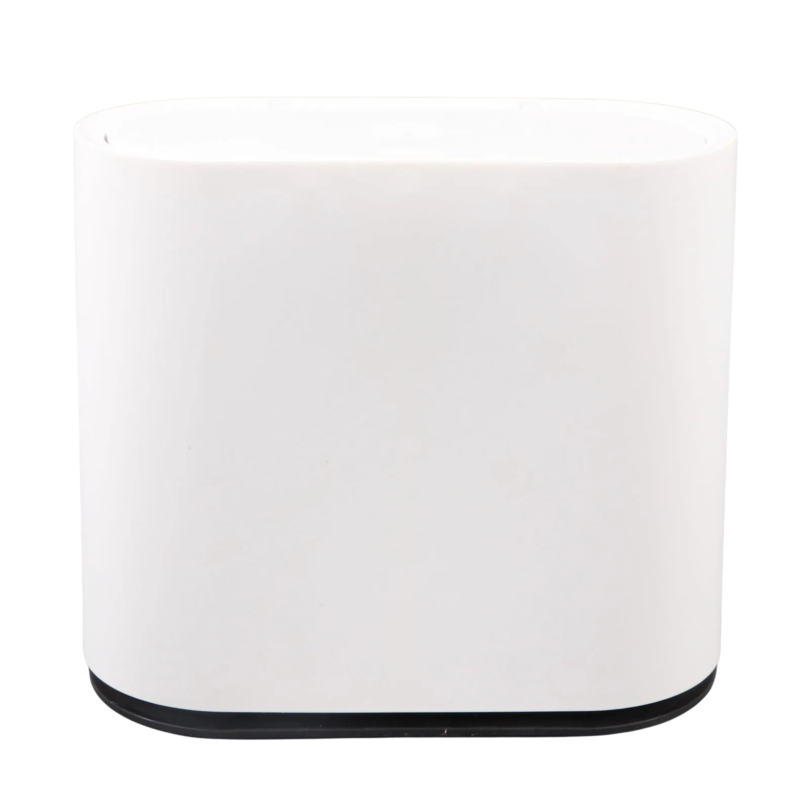 Poubelle blanche à couvercle presse 12L