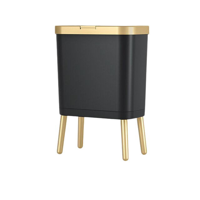 Poubelle de luxe dorée