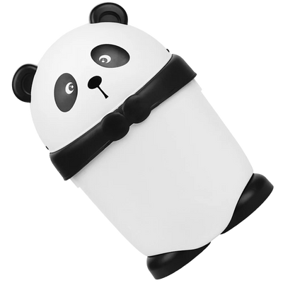Poubelle décorative design panda avec couvercle