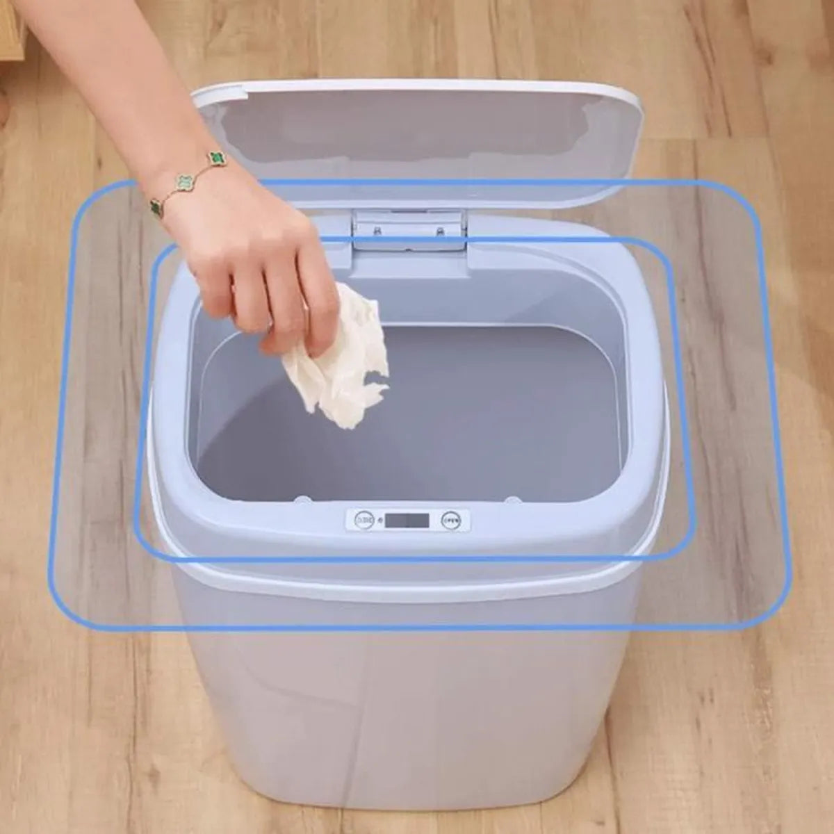 Accueil cuisine poubelle salle de bain chambre poubelle en plastique  corbeille à papier poubelle boîte poubelle