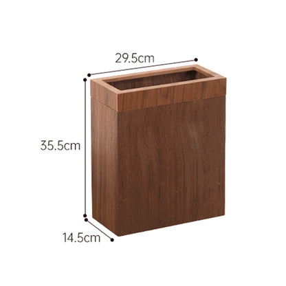 Poubelle en Bois Rectangulaire Moderne